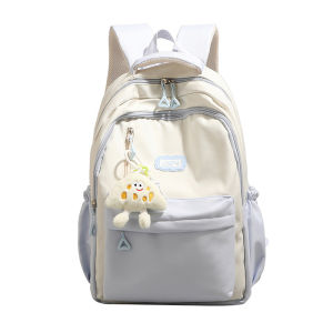 URBAN REVIVO | Color Blocking Fashionable School Bag for Teenage Girls with Large Capacity