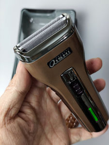 Electric Rechargeable Shaving Razor for Men Double Layer Blade Head High Power Travel Friendly Full Body Washable Shaver