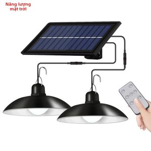 Đèn Mặt Dây Chuyền Năng Lượng Mặt Trời Chống Nước 1/2 Đầu 60 LED Đèn Năng Lượng Mặt Trời Ngoài Trời Trong Nhà Có Công Tắc Kéo Để Chiếu Sáng Lũ Lụt Trong Vườn