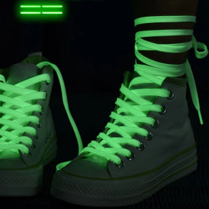 1/2/3pcs Luminous Shoelaces Athletic Sport Flat Canvas Shoe Laces Glow In The Dark Night Fluorescent Shoelace Shoe Accessories