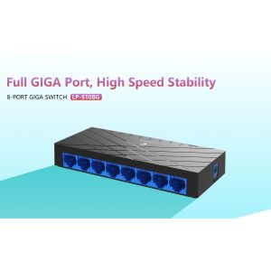 8 Port Gigabit Ethernet Switch 10/100/1000mbps Desktop Switch Plug-and-play