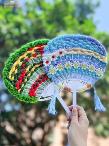 DIY Handicraft Educational Toy for Kindergarten Children Wool Knitting Kit Fan