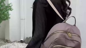 Tas Ransel Wanita Waterproof Bahan Nilon Backpack Tas Ransel Fashion Wanita Tas Punggung Wanita Korean Style Tas Gendong Multifungsi