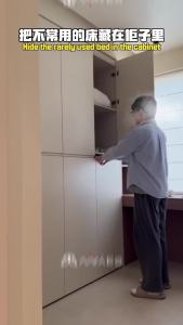 Folding Murphy Bed Hidden Bed With Table & Cabinet Combination Customizeable