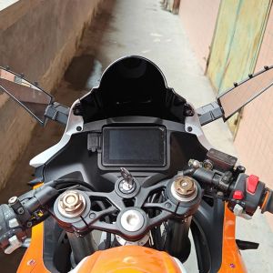 Motorcycle Wing Mirrors Adjustable Rotating Rearview Side Mirror For BMW S1000RR Honda CBR YAMAHA YZF R6 R1 R25 R3 R125 R15