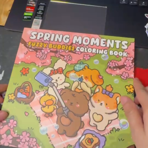 [พร้อมส่ง] PK สมุดภาพระบายสี SPRING MOMENTS ภาพน่ารัก ระบายเพลิน ฝึกสมาธิ คลายเครียดได้ทุกวัน