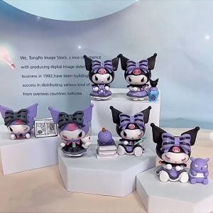 Bộ 6 Mô Hình Kuromi Sanrio FULL BOX Nhân Vật Hoạt Hình Yêu Thích Mô Hình Cao 7cm Decor Trang Trí Bộ Sưu Tập