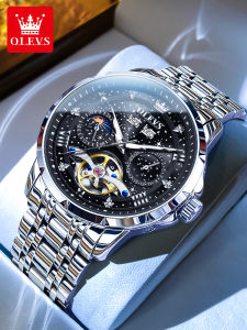 OLEVS | Mechanical Automatic Watch with Moon Phase Hollow Out Waterproof