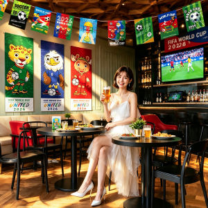 ETY | World Cup Football Themed Decorative Backdrop For Scene Setting