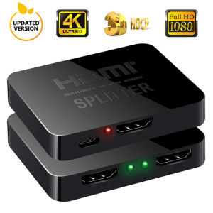 Ultra HD 1x2 HDMI Splitter 4K 2 Port Repeater Amplifier 3D 1080p 1 In 2 Out Converter