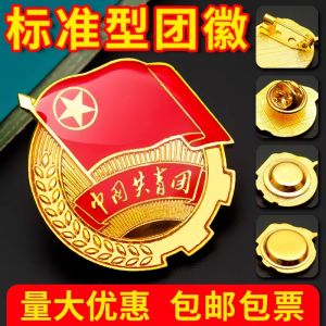 New Standard Edition Boxed Team Badge Magnet Strong Magnetic Clasp Butterfly Clasp Student Use Youth Induction Chest Badge