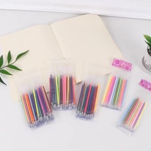 hopk | Bộ Nạp Mực Bút Lấp Lánh 12-100 Chiếc Flash Nhiều Màu Bút Gel Lõi Nạp Mực Cho Tự Làm Nghệ Thuật Viết Tranh Graffiti Văn Phòng Đồ Dùng Học Tập