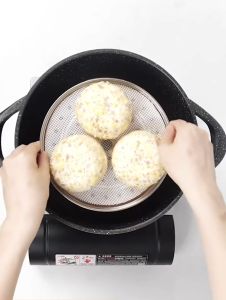 Vĩ hấp inox 304 rế hấp bánh bao rế hấp rau củ chên đế tháo ra được