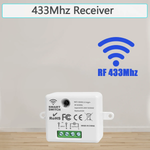 Wireless Light Wall Switch Relay Receiver RF 433Mhz 1/2/3Gang Panel Switch Remote Control Interruptor for LED Lamp 10A 110V 2