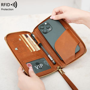 MLZH | Túi Đựng Hộ Chiếu Chống Trộm RFID với khóa kéo