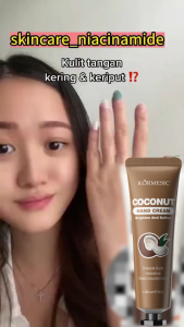 krim tangan Pemutih Cream 30G BPOM Coconut Oil Perbaikan Krim Tangan Tangan keriput dan kasar  Asli Whitening Hand Cream Moisturizing Vitamin E hand krim pelembut tanga