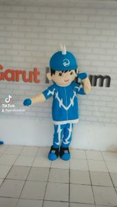 Kostum maskot badut karakter boboiboy air dewasa lucu costume