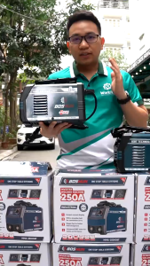 Máy Hàn Điện Tử Mini BOSHUN MMA-250IGBT INVERTER IGBT Lõi Đồng Hàn Que 1.6-3.2mm