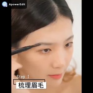 Double head Eyebrow pencil Waterproof sweat-proof non-smudding with brush Eyebrow pencil Triangle head dual use automatic rotating eyebrow pencil