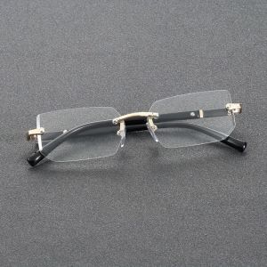 1 Pair of MenS Fashionable Minimalist Square Frameless Glasses Suitable for Daily Wear Home Wear Photo Styling