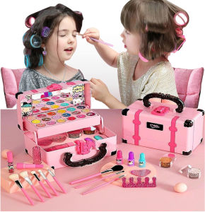 Kids Makeup Toy Set Pretend Play Early Learing Educational Toys Non-Toxic And Washable Princess Gift For Girls Age 3-14 Years