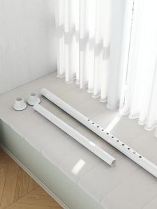 WEILAISHI | No Drilling Required Telescopic Pole Curtains Thick Sunblock