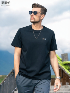 Enjeolon | Cooling Ice Silk Short Sleeve T Shirt Men