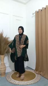 CARDIGAN OUTER MODEL KIMONO BIJI KOPI MATAHARI