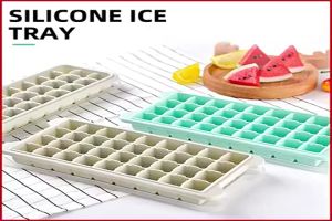 Cetakan Es Batu 14 Sekat 24 Sekat Dan 36 Sekat Silicone / Alat Cetak Es Batu Silikon Kotak Elastis Food Grade dengan Tutup / Cetakan Permen Cokelat / Cetakan Es Batu Bentuk Bulat