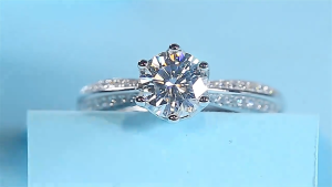 GRA Authentic moissanite ring for 1 carat couple sterling silver 18K diamond ring for girlfriend