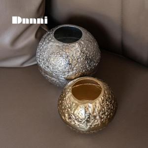 Dnnni Imported metal vases candle holders atmosphere ornaments living room flower arrangements high-end feel light luxury dining table decorations