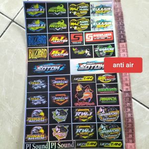 Stiker Sound System | Stiker Audio | Stiker Sound System Audio | Stiker Anti Air | Stiker Bahan Vinyl | Stiker Hologram