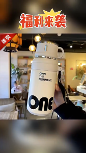 Bình giữ nhiệt inox 316 có nắp và ống hút dung tích 800ML