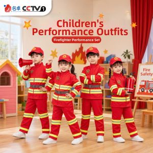 MINGZHUO | Childrens Day Firefighter Costume Set