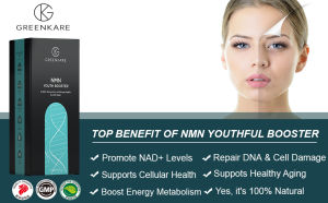 GreenKare NMN NAD+ Booster for Healthy Aging Brain Boost Cellular Repair & Energy Metabolism for Men & Women | GMP Certified | 30 Veg Caps