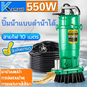 ปั๊มแช่ 550W สายไฟ 10M มอเตอร์ทองแดง ประสิทธิภาพที่มั่นคง ไฟฟ้า ชุดประสบการณ์ปั๊มน้ำ