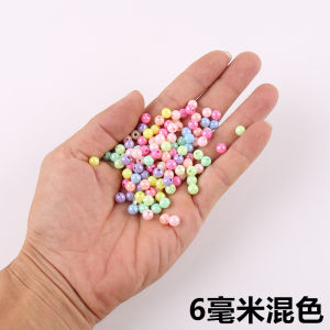 Light Colored round Beads Macaron DIY Jewelry Handmade Woven Bracelet Educational Loose Beads Fashionable Acrylic Accessories
