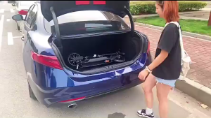 Xe trượt scoter sắt cỡ lớn có phanh tay chân chống chịu tải đến 150kg cho thiếu niên người lớn