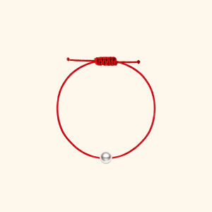 Helas | Akoya Pearl Adjustable Red Bracelet