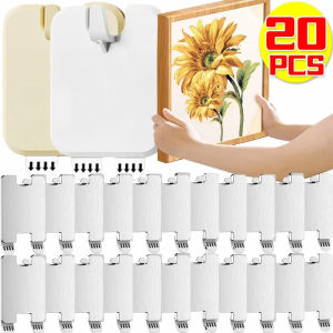 Dozoey ที่แขวนโปสเตอร์ตะขอสแตนเลสกรอบรูปแบบไม่เจาะรู1/2ชิ้นตะขอกาวติดทนแขวนแบบกรอบรูป