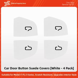 Interior Decorative Door Switch Protector Compatible with Tesla Model