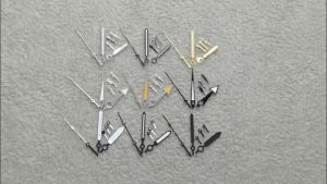 High Quality 6Pins VK63 Watch Hands Luminous Pointers White Black C3 Green for VK63 VK63A Quartz Movement