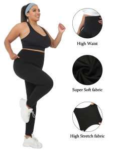 Womens Super Soft Leggings High Waisted Tummy Control No See Through Workout Yoga Running Athletic Push Up Gym Fitness Leggings
