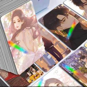 Hard to Coax Laser Mini Truck Mulberry Temperature Extension Frost Drop Mini Truck Good-looking Cartoon Animation Peripheral Lomo Card Self-Printed Flash Card