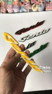 EMBLEM MOTOR GENIO EKSTERIOR MOTOR VARIASI TIMBUL BAHAN RESIN