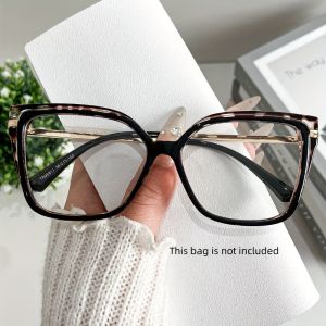 Vintage Large Black Frame Anti Blue Light Ultra Lightweight Glasses