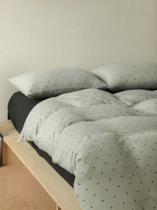NELA HOME | Polka Dot 100% Cotton Knit Bedding Set