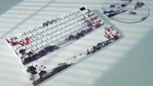 Womier | Womier SK80 PRO 75% Wireless Mechanical Keyboard 3-Mode RGB Backlit Hot-Swappable Gaming Keyboard with Color ScreenWrist Rest