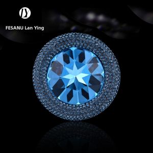 FESANU | Elegant Audrey Hepburn Style Crystal Brooch