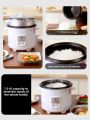 [China Plug Without Adapter] Triangle | Multi-Function Small Electric Rice Cooker. 